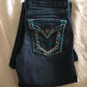 Wrangler Rock 47 Stretch Flare Jeans - Size 8 Slim